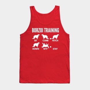 Borzoi Training Russian Wolfhound Tricks Tank Top